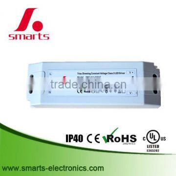 IP40 Triac Dimmable 30w led driver constant voltage