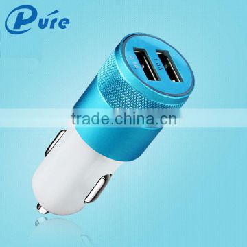 High Quality Universal Dual USB Smart Car Charger Smart Dual USB Port 5V 2.1A Car Charger For Mobile