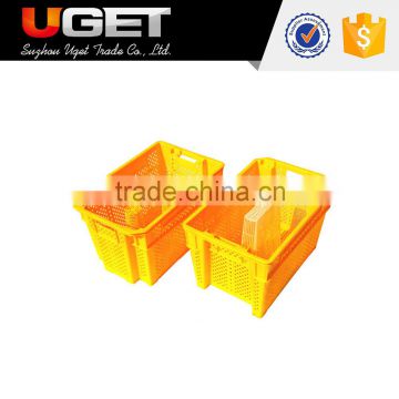 OEM&ODM quality durable plastic turnover fruit store basket