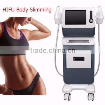 Non-invasive painless body slimming 2-6 cm size shrink effective weight loss hifu machine