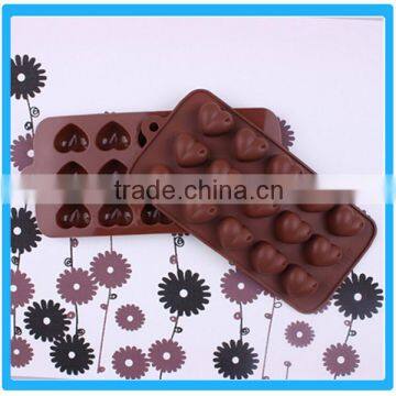 Love Heart Shaped Silicone Chocolate Mold Love Heart Silicone Cake Mould Silicone Baking Mould photo-2
