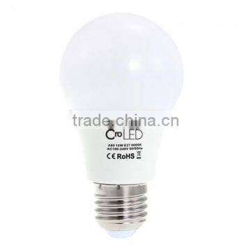 CroLED E27 10W AC100-240V 800LM White LED Bulb,6000-6500K