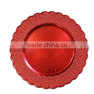 GRS 2016 Christmas plastic plates wholesale