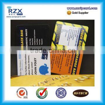 Standard size ISO14443 plastic material access control smart card