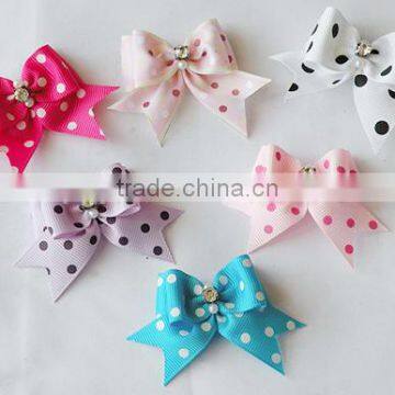Polka Dot Printed Layer Bows for Cats With Stones photo-1