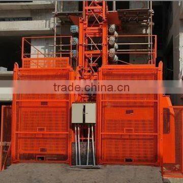 CS SC200/200 construction lifter 2t load 50m working height double cage three drive