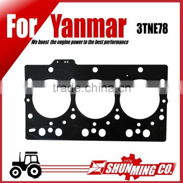 3TNE78 steel head gasket for yanmar tractor spare parts