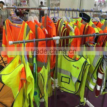 High Quality Visibility Fluorescent Polyester Workwear Reflective Safety Vest With Many Pockets photo-4