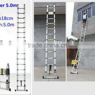 2x8 Steps 5m En131 Aluminum Folding Telescopic Ladder photo-3