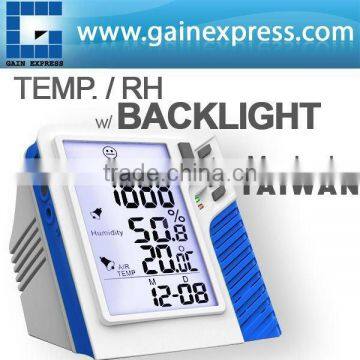 Wall mount / Desktop Carbon Dioxide CO2 , Temperature RH,DP,WB data logger with Back-light Made in Taiwan