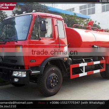 4*2 170hp 7000-8000 Liters Fecal Suction Truck Dongfeng Vacuum Truck 8m3