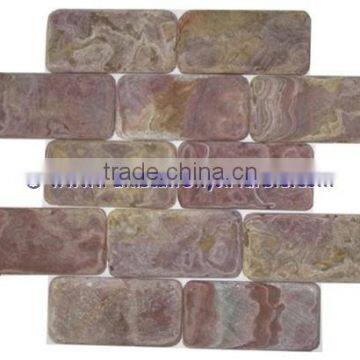 FACTORY PRODUCUNG MULTI RED ONYX MOSAIC TILES COLLECTIONS photo-6