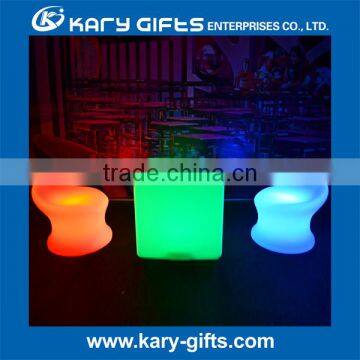 Led Stool Plastic Cube Led Stool Funny Bar Stools for Event Concert Party photo-4