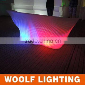 Popular Club Conch Design Luminous Coffee Table LED Sofa Set photo-3