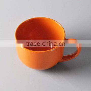 Colorful Glazed Ceramic Soup Bowl With Handle photo-2