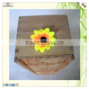Wholesale Customized Laser Engraved Logo Pattern Wine Box photo-3