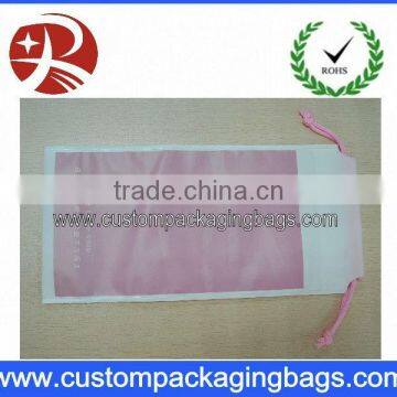 drawstring plastic packaging stand up bags