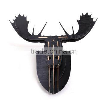 Moose Head 3D Wooden Construction Puzzle Kit photo-4
