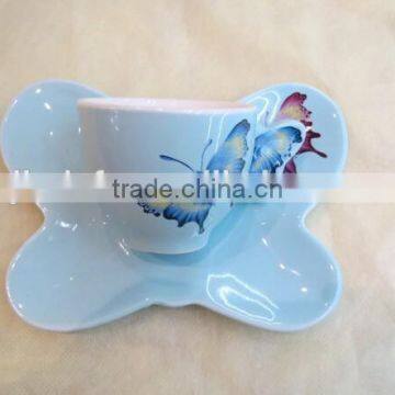 NEW BONE CHINA CUP AND SAUCER