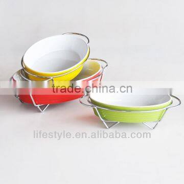 Ceramic Baker Plate With Rack photo-2