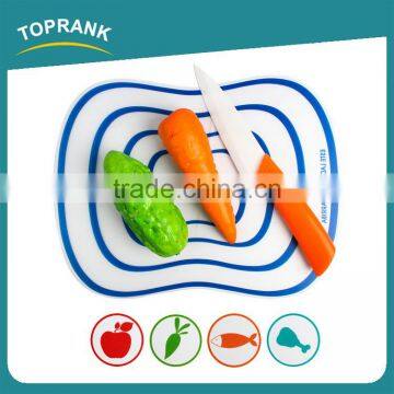 Toprank Custom New PP Folding Antibacterial Non-Slip Thin Plastic Kitchen Chopping Block Vegetable Cutting Board photo-2