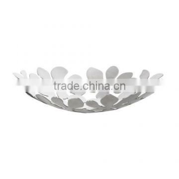 flower design metal bowl