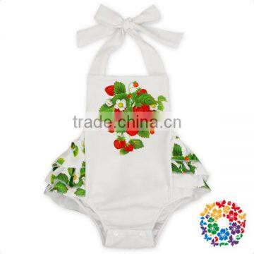Infant And Toddler Boutique Plain Blank Baby Rompers OEM Pattern Service Summer Onesie Baby photo-3