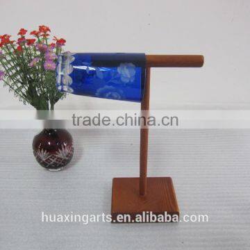 Wooden Exquisite Handcraft Hanging Glass Shelves Wooden Shelves photo-4