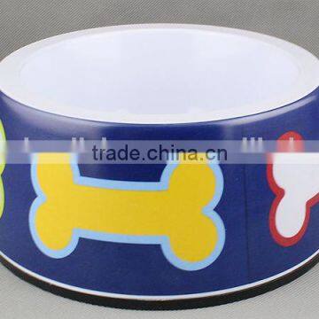 Melamine Round Pet Bowl with customize design in good design