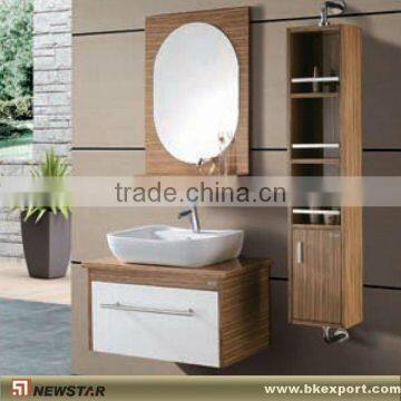 round mirror bathroon vanity cabinet