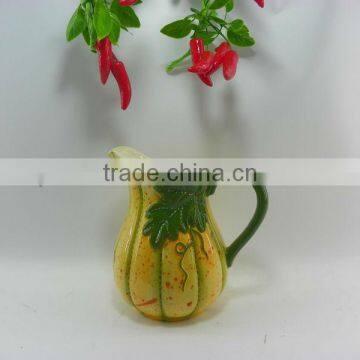 Newest Hot Sale Pumpkin Ceramic Kettle