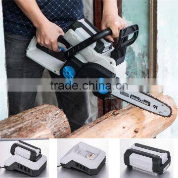 36v 3Ah 650w Brushless Li-Ion Tree Cutter Industrial Log Splitters Machine Portable Cordless Wood Chainsaw GW8238