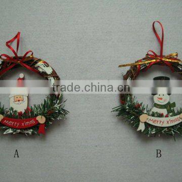 Christmas rattan wreath decoration JA01-W4206