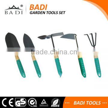 5 pieces garden tool set with 2 different shovel/garden rake/weeder