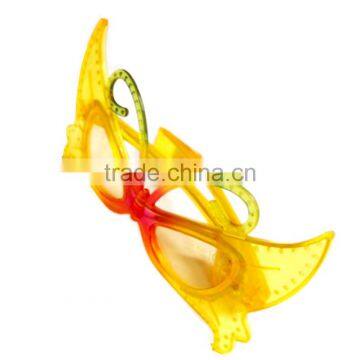 Flashing butterfly shaped glasses