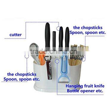Non-toxic Plastic Kitchen Utensils /tool Holder Flatware Organizer , Tableware Tool Storage Rack photo-4
