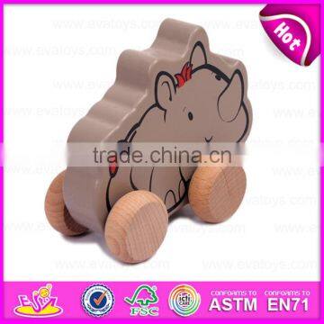 Модельные игрушки на тянушку 2015 года, деревянные игрушки на тянушку и для толчка с детскими мультяшными персонажами, деревянные игрушки на тянушку высочайшего качества по акции W05B078 photo-2