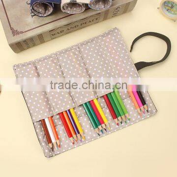 Simple Pencil Case Can Print Portable Pencil Bag Stationery Bag Roll Curtain for Students