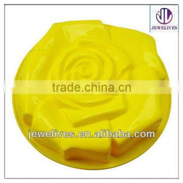 Rose Flower Shape Silicone Cake Mould for 2013 promotion gift