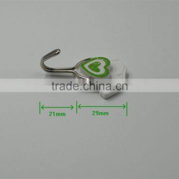 4pcs Durable Mini Adhesive Plastic/Metal Wall Hook With Sticker photo-5