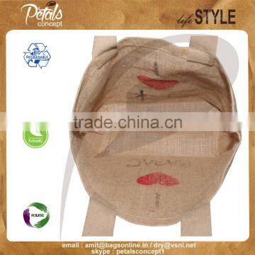 Non Laminated Jute Tote Bag With Web Handle photo-6