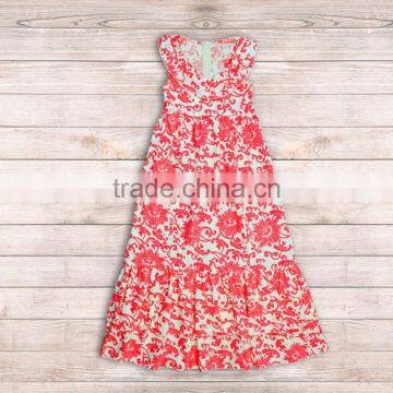 wholesale smocked dresses For Toddler Hot Candy Damask long Baby Girl Wedding Dress