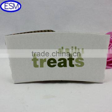 Customized design corrugated paper coffee cup sleeve make in china