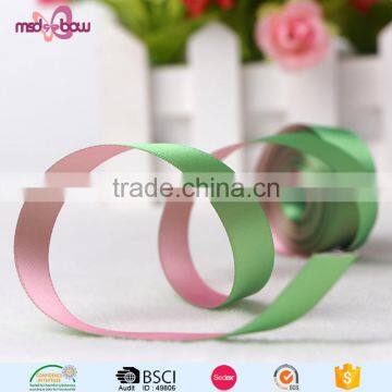 Wholesale Cheap Two Color Printed Double Sided Polyester Satin Ribbon for Sale photo-4