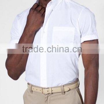 Wholesale 100% Cotton Dress Shirts Mens Workwear Uniform White Shirts photo-4