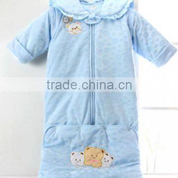 100% Cotton Anti Kicking Infant Baby Child Foot Sleeping Bag for Four Seasons photo-2