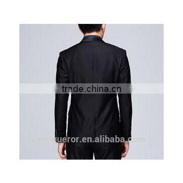 2015 Popular Black Business Slim Fit Suits BSPS0098 photo-3