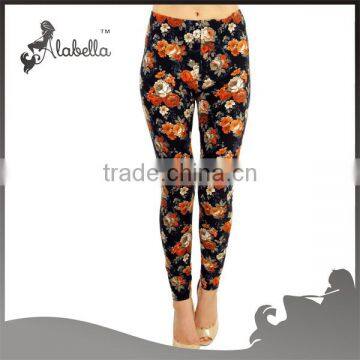 Satin Print Straight Fit 2016 Fashion Pants For Women photo-3