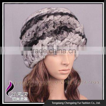 CX-C-191A Women In Stock Fashion Wholesale Rex Rabbit Fur Beanie Hat photo-3