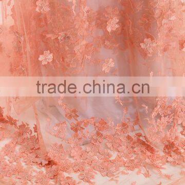 2016 Bestway New Arrival 3D Flower Embroidery Net Lace French Tulle Lace For Party Dress FL1333 photo-5